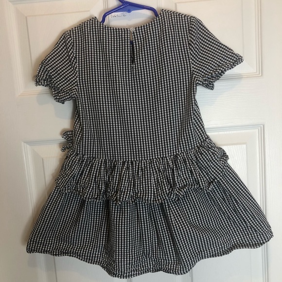 GB Girls Black and White Checkered Dress  Size 5 - Picture 5 of 6